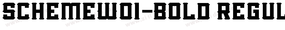SchemeW01-Bold Regul字体转换